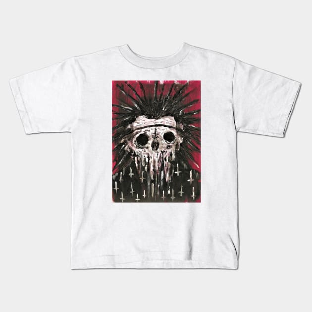 SATANIC MELT Kids T-Shirt by fear my nerves